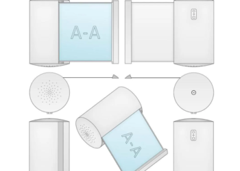 Xiaomi запатентовала смартфон-колонку с раскручивающимся гибким экраном