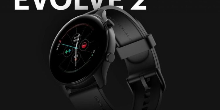 NoiseFit Evolve 2 с 1,2-дюймовым AMOLED-дисплеем, мониторингом SpO2, водонепроницаемостью 3ATM за рупий. 3999